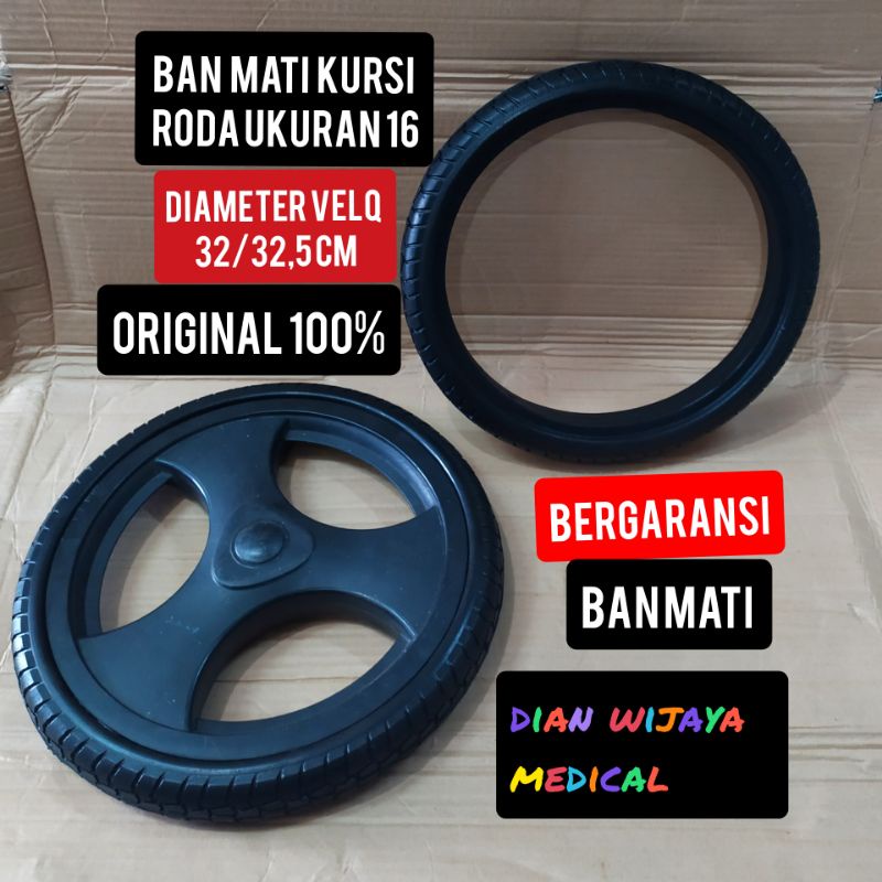 ban mati kursi roda ukuran 16