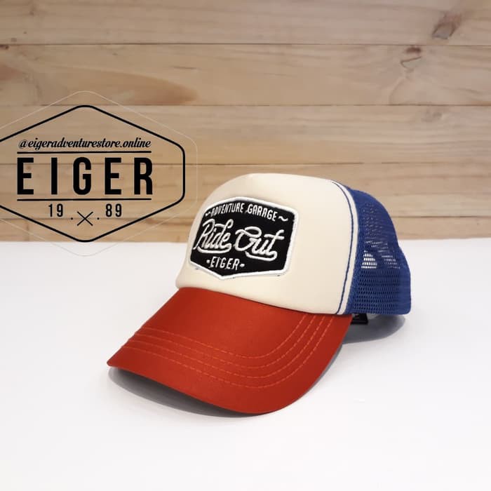 Original Topi Pria/Wanita Polo Caps Casual Lonsdale London ا QO395 Topi  Rd Scar-Ride "Ride Out Hij