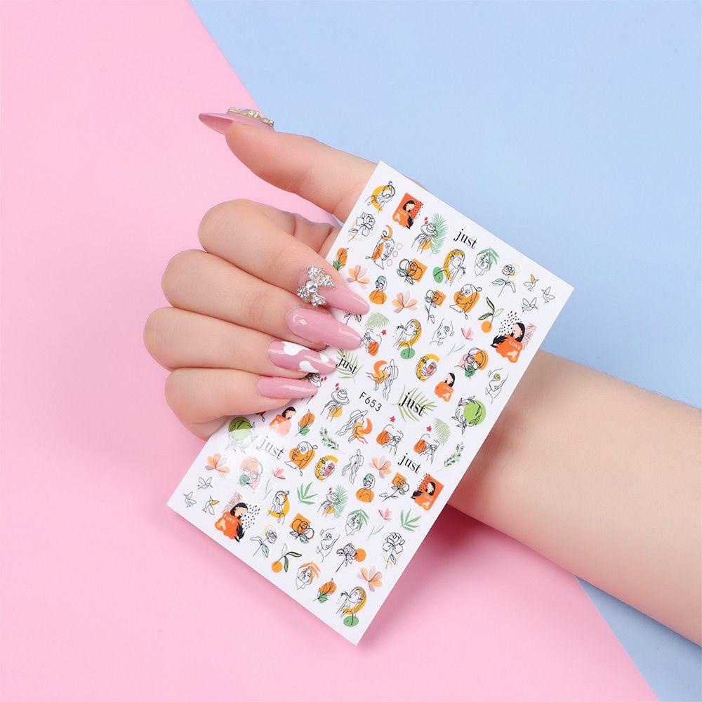 Preva 3D Stiker Kuku Fashion Seri Es Krim Nail Art Decal DIY Kuku