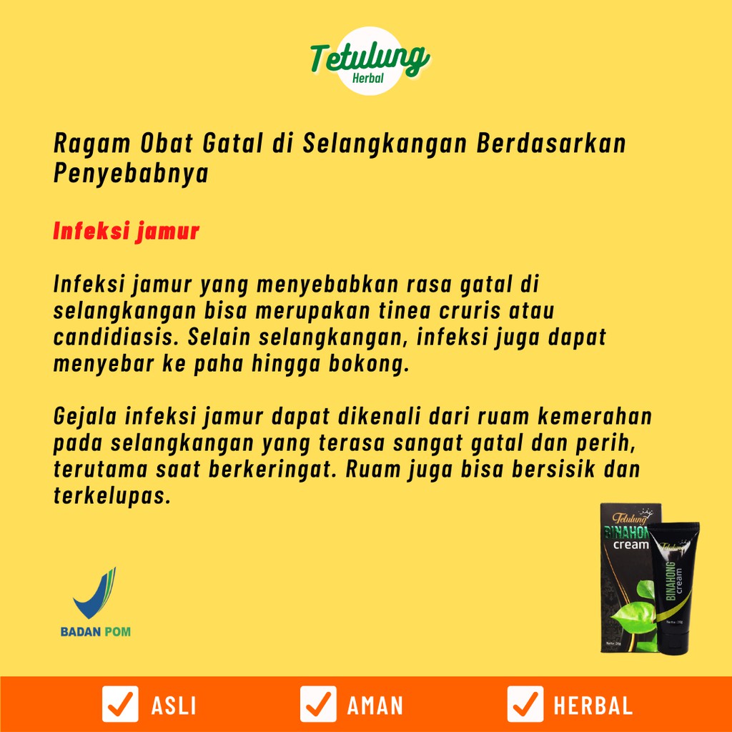 Obat Salep Gatal/Gatel Selangkangan / Kemaluan / Miss V / Kelamin - Salep Binahong Cream 20gr & Sabun Binahong-6