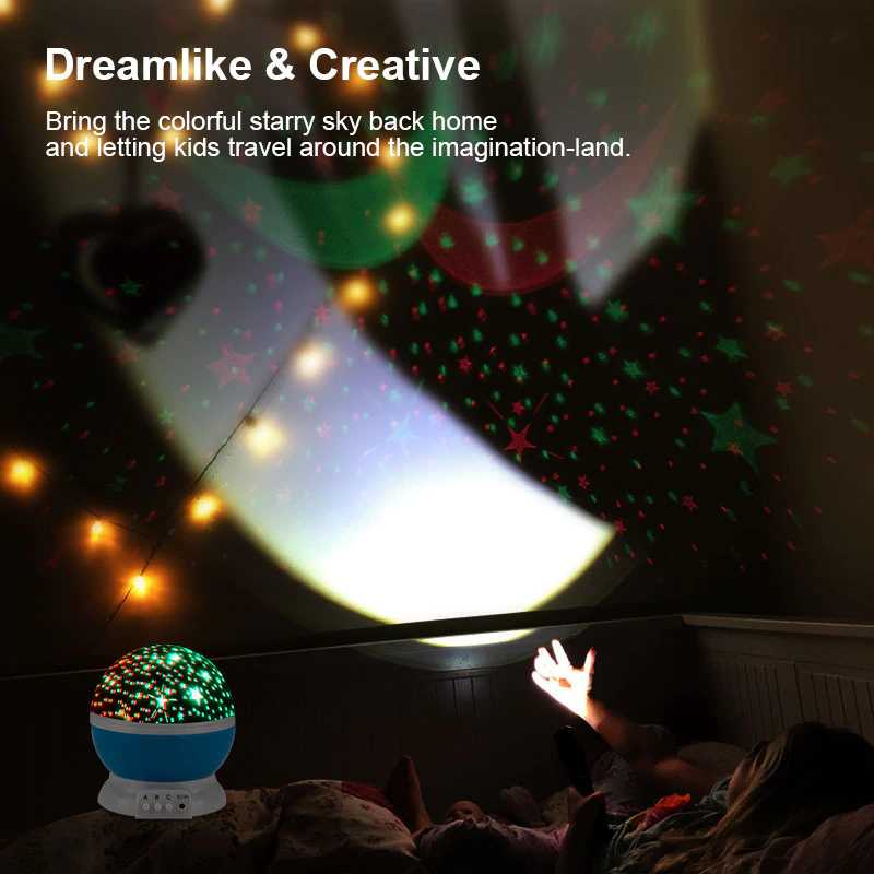 [ORIGINAL] Star Lampu Tidur Hias RGB LED Proyektor Projektor Bintang Light Sphere Anak Kids Murah Terbaru Terang