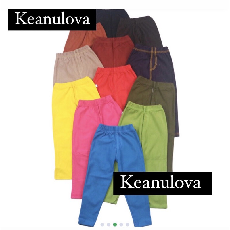 FREYA KIDS | Leging Anak perempuan Umur 3-5  Tahun Bahan KATUN TEBAL