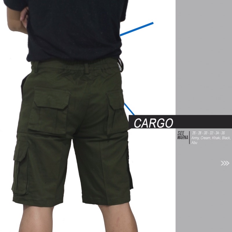 CELANA PDL PENDEK CARGO PANTS  CARGO PENDEK PRIA  CELANA CARGO  COWOK OUTDOOR TAHAN LUNTUR