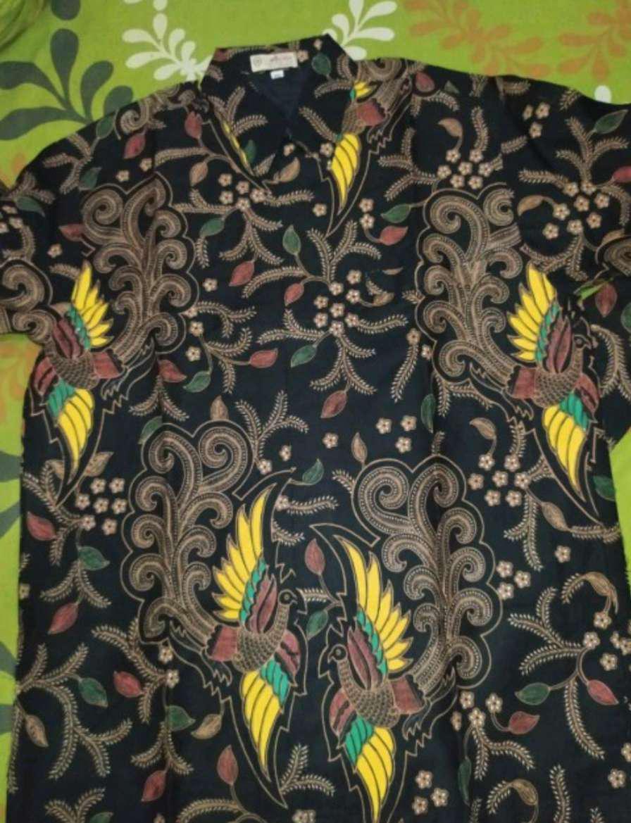 Batik Pria Lengan Panjang Slimfit Modern Premium Kemeja Batik Pria Lengan Panjang Batik Aluna Gba064