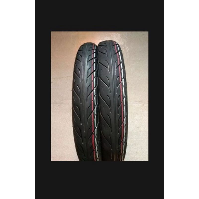 sepasang ban tubles UKIRAN motor metic Ring 14 ban kecil