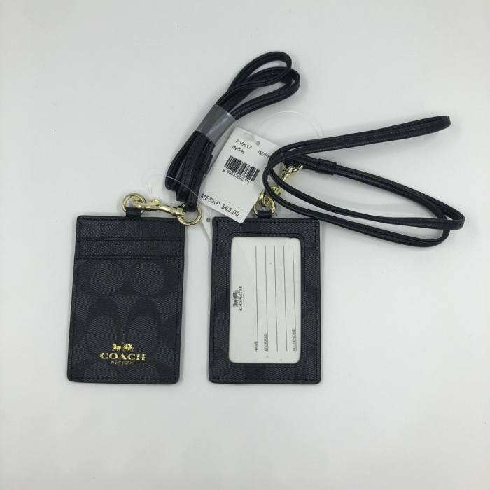 

Menakjubkan Coach Lanyard/Coach Signature Id Card Holder-F65773 Trendi