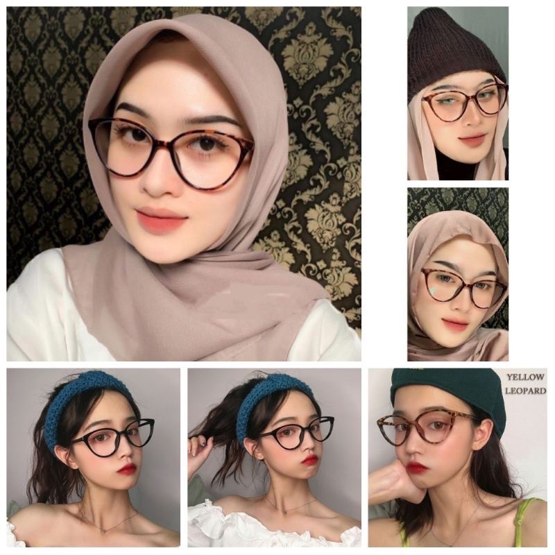 kacamata radiasi cat eye kekinian (fuji)