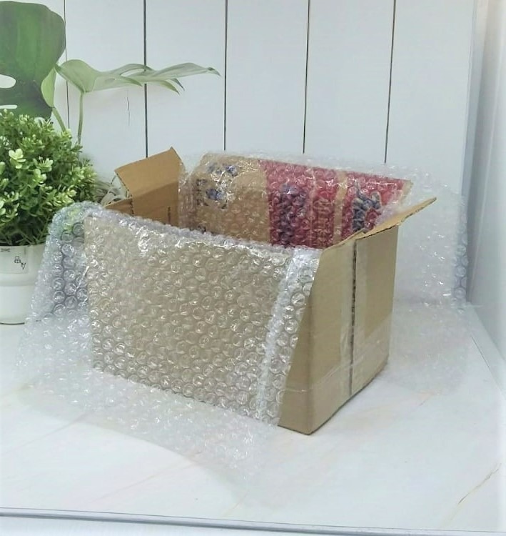 Packing Kardus dan Bubble Wrap / Bubblewrap / buble wrep /babel