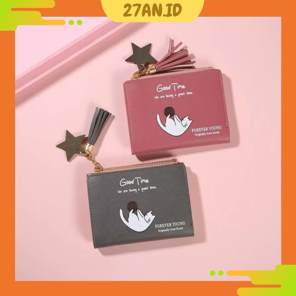 (27AN.ID) Dompet Lipat Wanita AS3011 Dompet Wanita import Murah Lipat Kecil Lucu & Cantik Real Pict