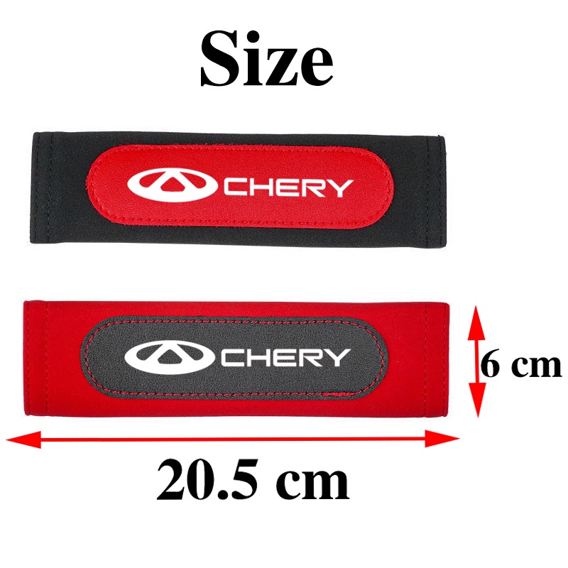 2pcs Cover Pelindung Sabuk Pengaman Mobil Untuk Chery Blossom QQ Tiggo 2 3 5 7 8 3X Fulwin Arrizo T11 A1 A5 M11 Fora