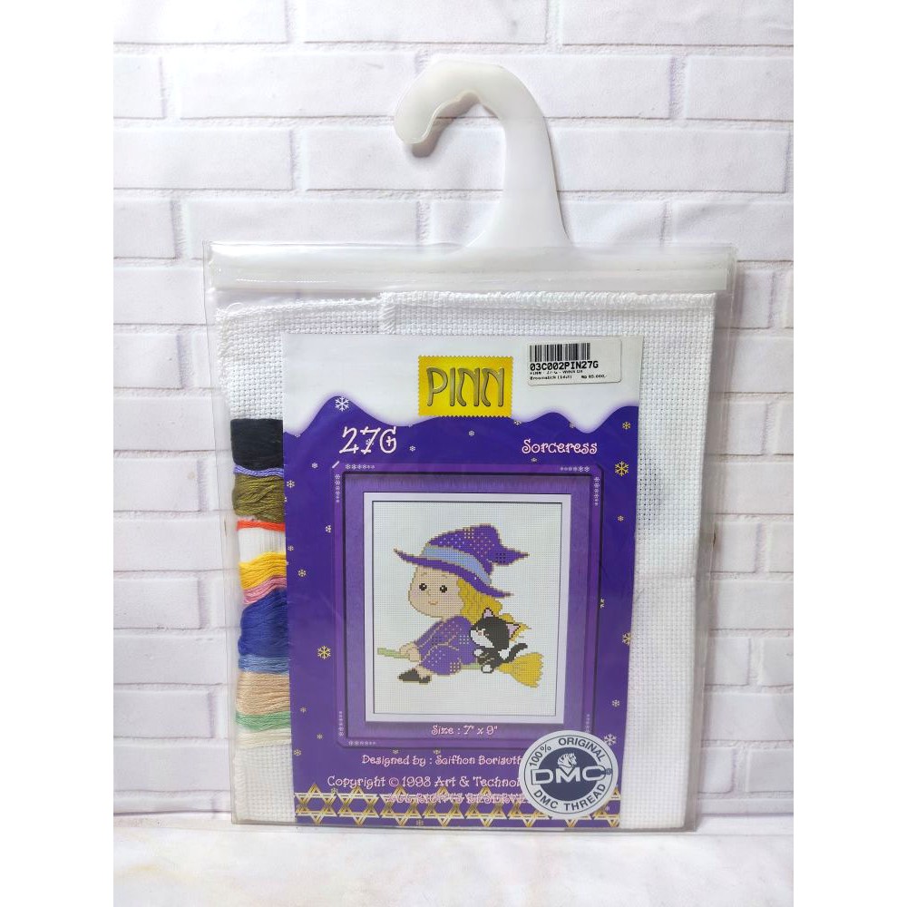 Paket DIY Craft Sulam Kristik Strimin Ori PINN 27-G Penyihir Witch Halloween