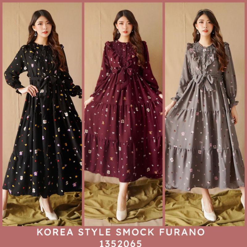 Gamis Muslim / Gamis Korean style / Gamis Yuna Fashion / Baju Import