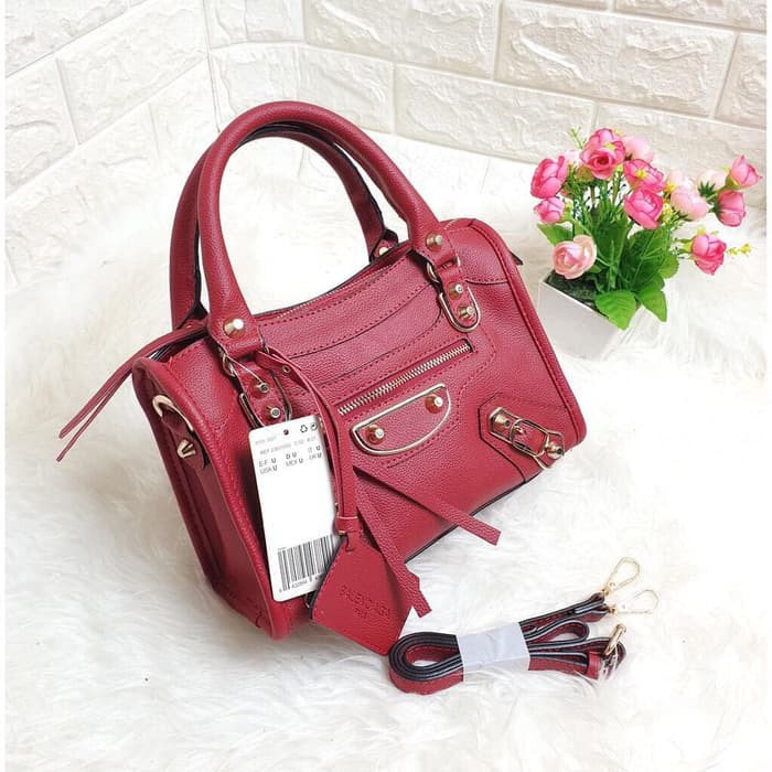 TAS BATAM TAS WANITA IMPORT TAS BALENCIAGA TOGO MEWAH BRANDED HANDBAG - Hitam