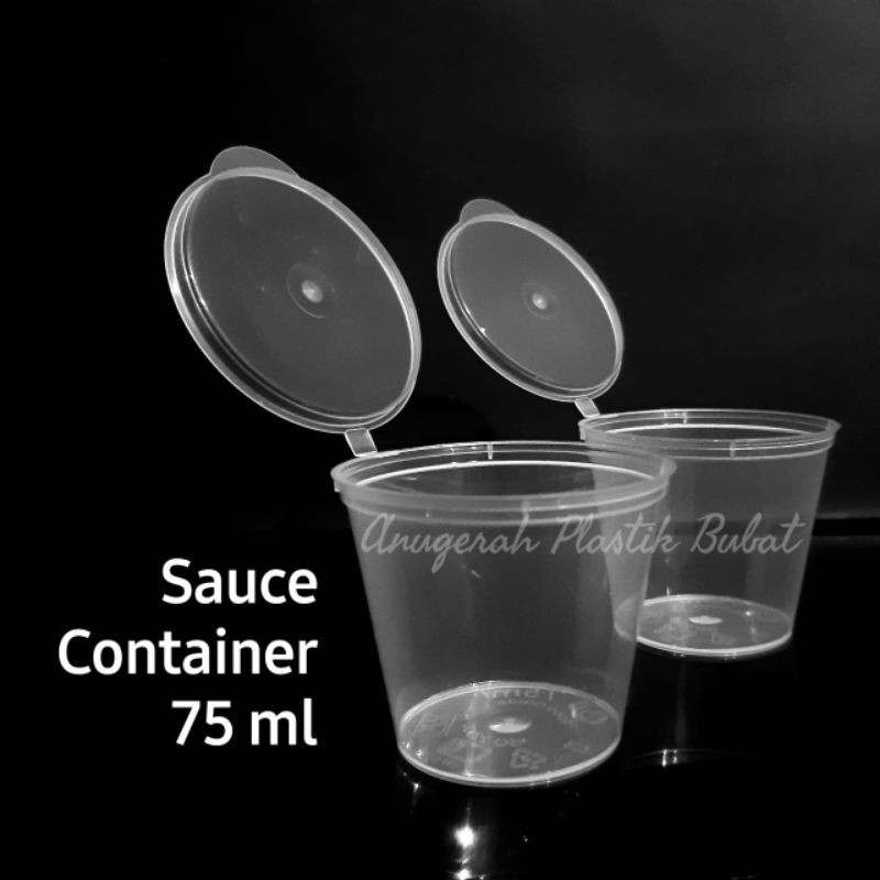 Sauce Container Merk Suapi 75 ml/ cup saus/ cup sambal/ tempat saus plastik