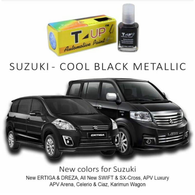 T-UP CAT OLES SUZUKI COOL BLACK METALLIC CONTOH CAT COOL BLACK SUZUKI CONTOH CAT HITAM SUZUKI