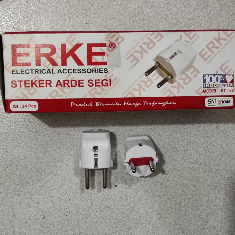 Steker Arde Segi ERKE ST-68 / Kepala Cok Petak ST68