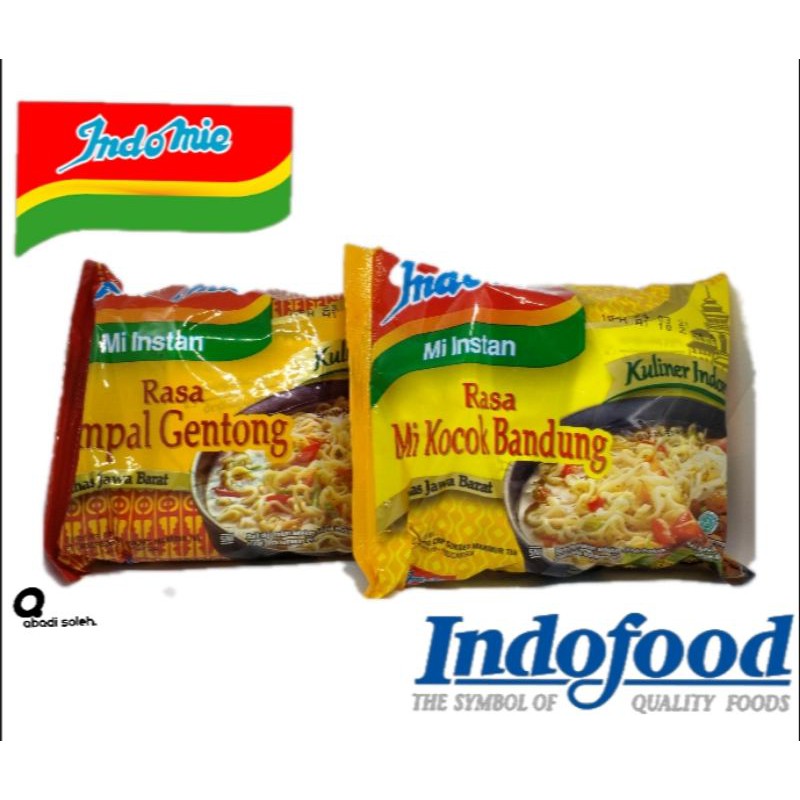 

Mie Instan indomie rebus Kocok Bandung/ Empal gentong