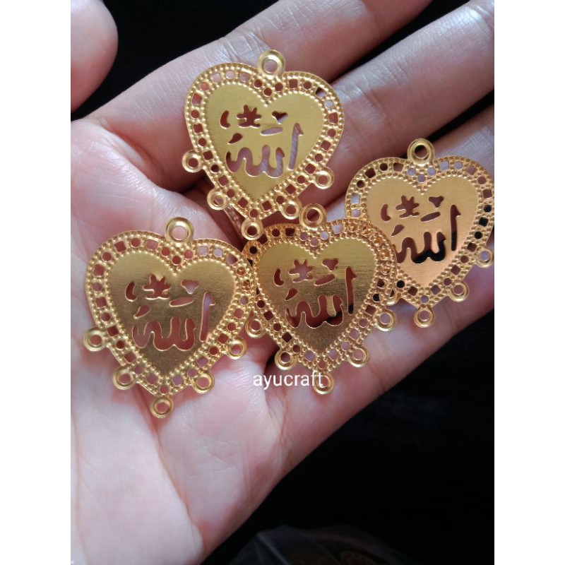 plat ringan/cram Allah gold (12pcs)