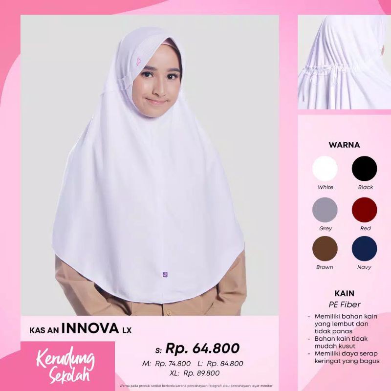 BERGO RABBANI INNOVA LX// READY HIJAB SEKOLAH ANAK & DEWASA