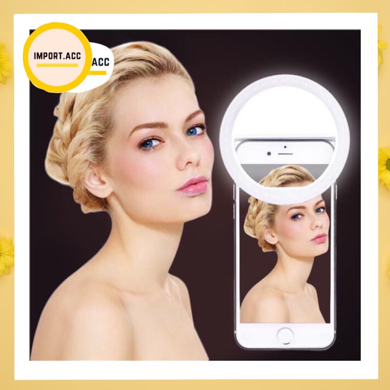 SELFIE RING LIGHT 36 LED with CHARGER PORTABLE (LAMPU UNTUK SELFIE)