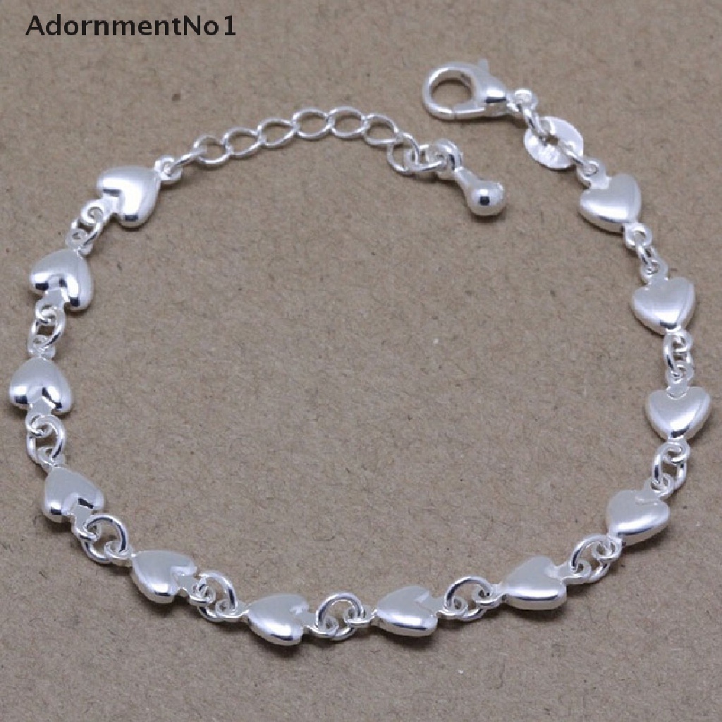 (AdornmentNo1) Gelang Tangan Rantai Lapis Silver Untuk Wanita