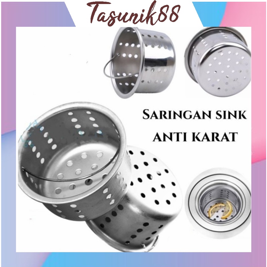 ⭐TasUnik88⭐ R628 Keranjang Saringan Afur Bak Cuci Piring / Saringan Wastafel Cuci Piring Filter Afur