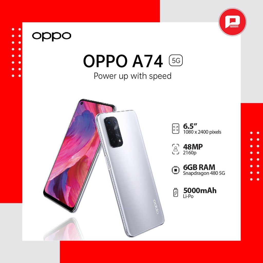 OPPO A74 5G Smartphone 6/128GB | Shopee Indonesia