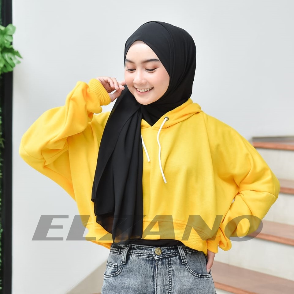 MVP - Oversize Crop Hoodie - Hoodie Oversize Wanita Kekinian