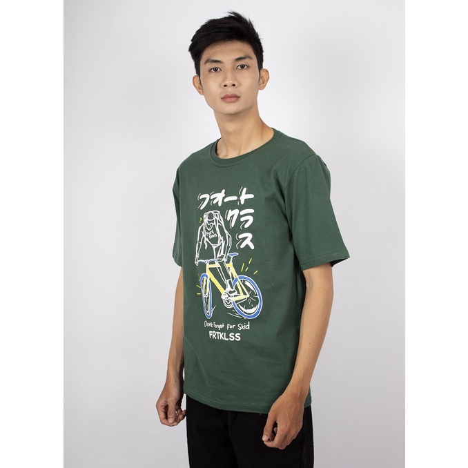 Fortglass BIKE SKID Kaos Lengan Pendek Pria Kaos Distro Kaos Pria Kaos Unisex Tshirt Cowok By FortKlass