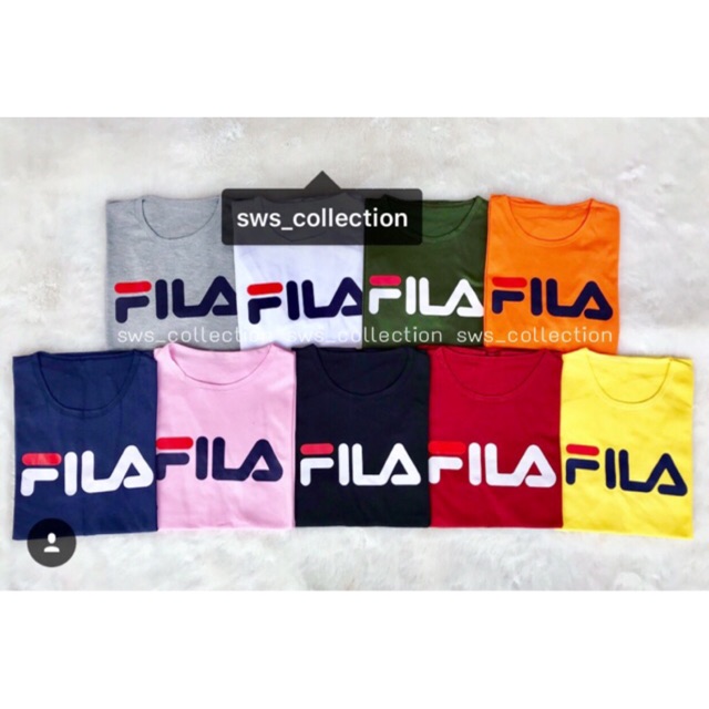 BAJU KATUN FILA  PUTIH HITAM KUNING NAVY ARMY  PINK ABU 