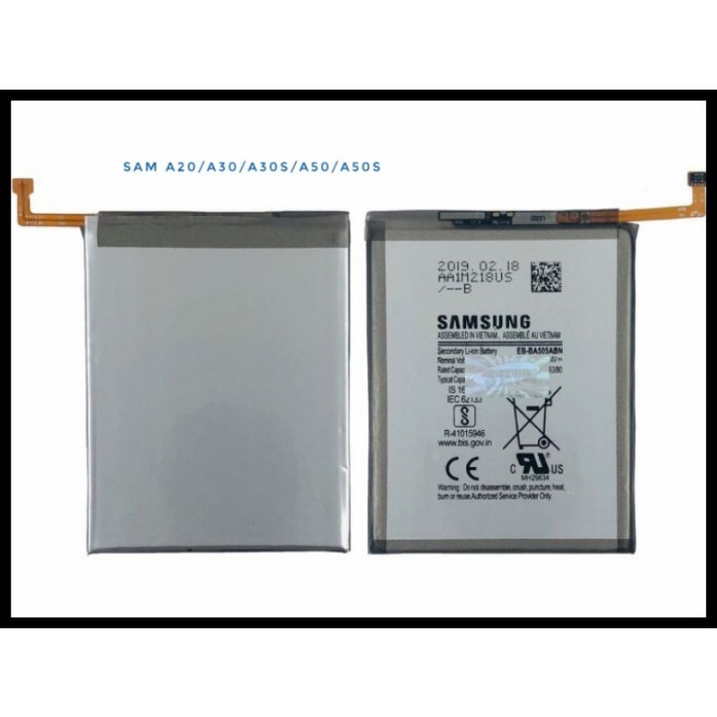 BATTERY BATTERAI BATRE ORIGINAL SAMSUNG A20 A30 A30S A50 A50S