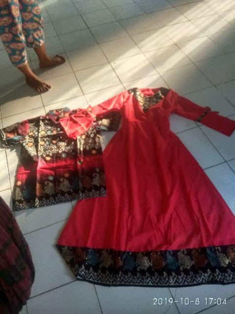 (couple Ready Anak)  Couple Batik 2537 Couple Azzahra Gamis Batik