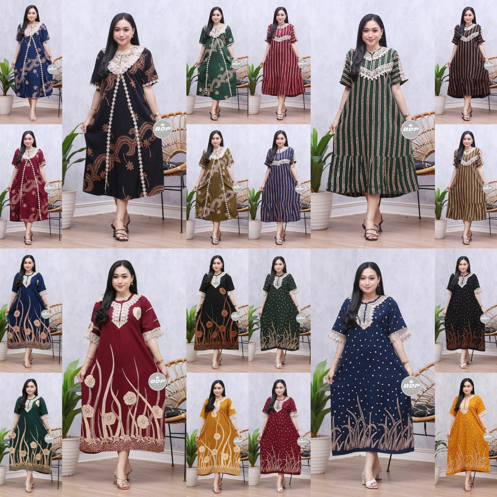 Dianputri - Daster Arab Zeema | Rayon Super Grade A | Resleting Depan Busui | Renda Milo Ori-4