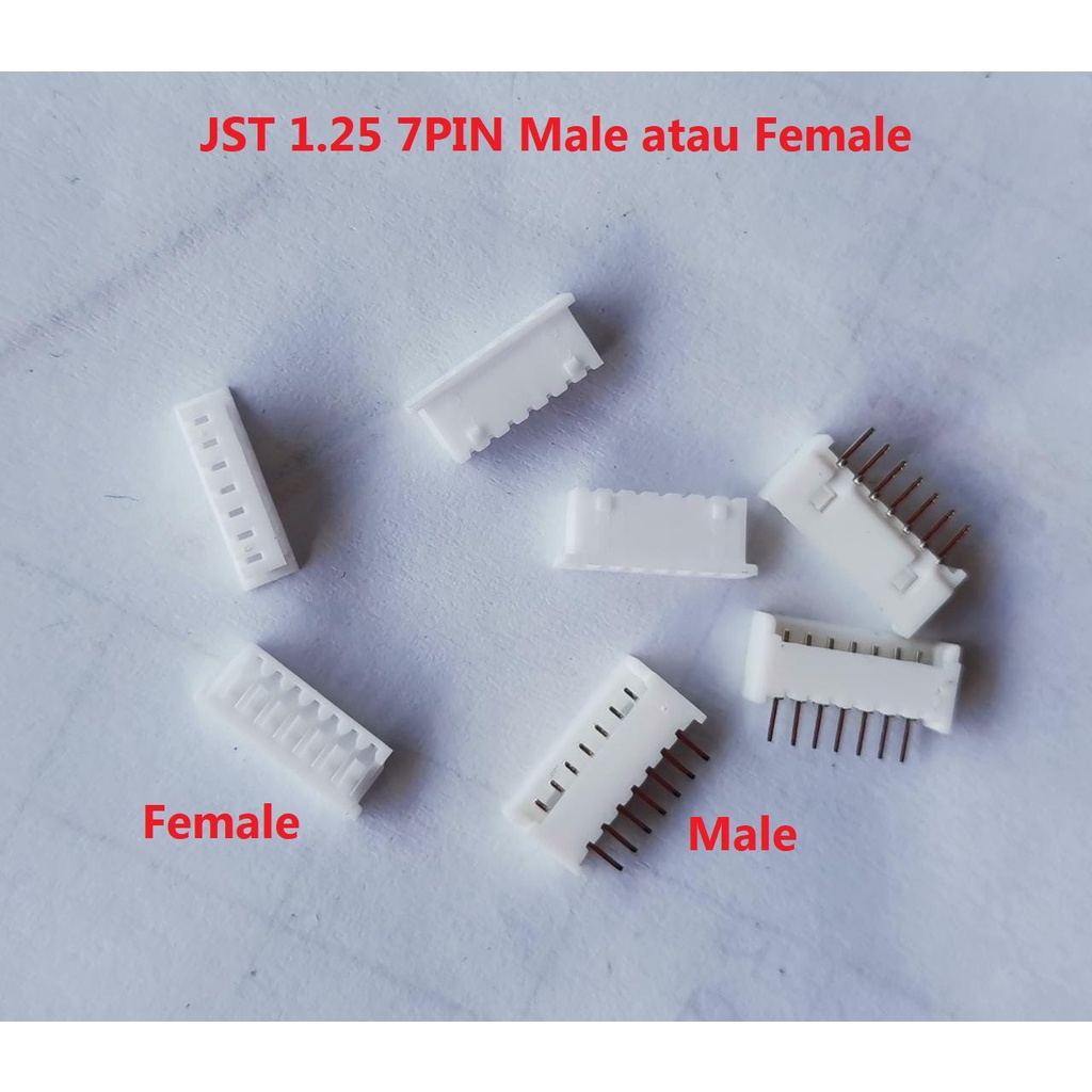 1Pcs Konektor Micro JST 1.25mm 1.25 7Pin 1,25 mm 1,25mm 7P Male Female