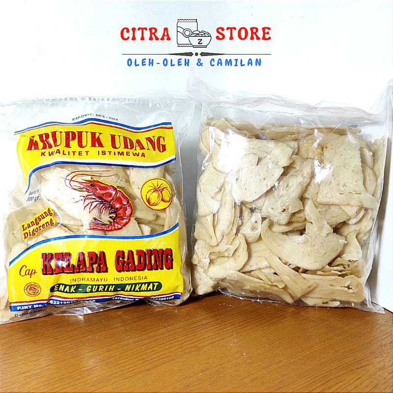 

Rempelan Krupuk Udang Indramayu "KELAPA GADING" 500 gr