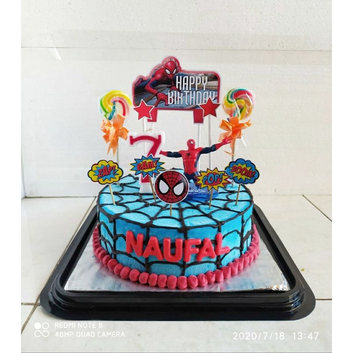 

HARGA PROMO ! ICE CREAM TART, Karakter Spiderman, 20 cm, Tart Dalamnya 100% Ice Cream Tanpa Kue