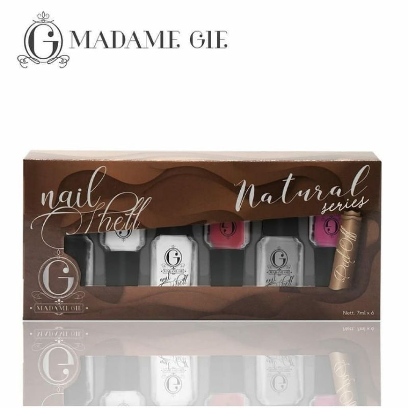 MADAME GIE (Satuan) Nail Shell Peel Off NATURAL SERIES - Kutek / Cat Kuku / Pewarna Kuku