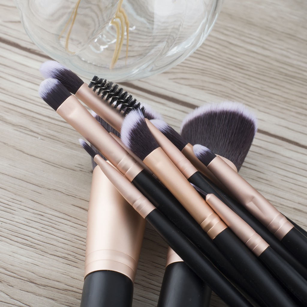 14pcs Pro Makeup Brush Set | Kuas Makeup