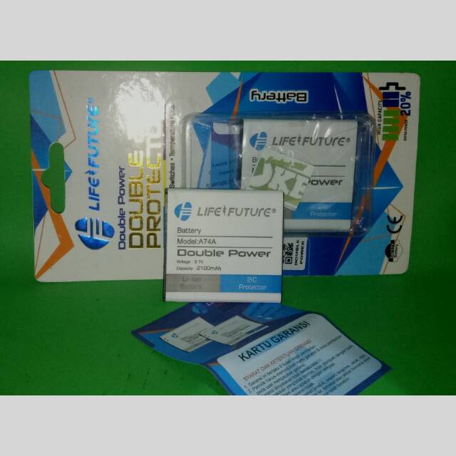 baterai Evercoss A74A A74C A74D A54A Double Power - Batre Evercoss  A74A A74C A74D A54A Original LF