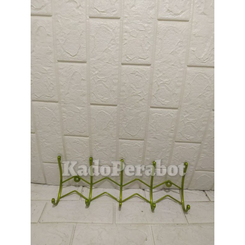 gantungan baju - cantolan baju warna - kapstok double kait warna