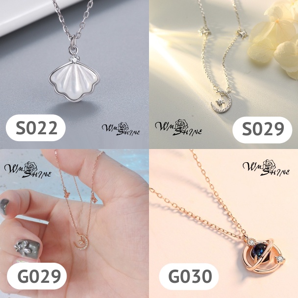 Wm.Shine Kalung Wanita Women Necklace Korea Perak S925