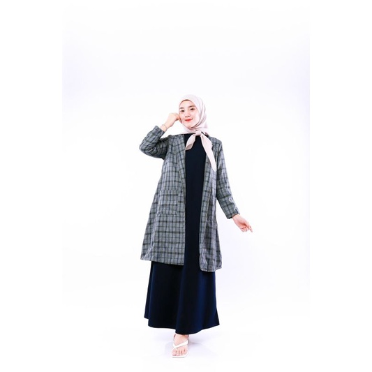 YAYA BLAZER (ld102 pjg95) - Outer Kotak Linen