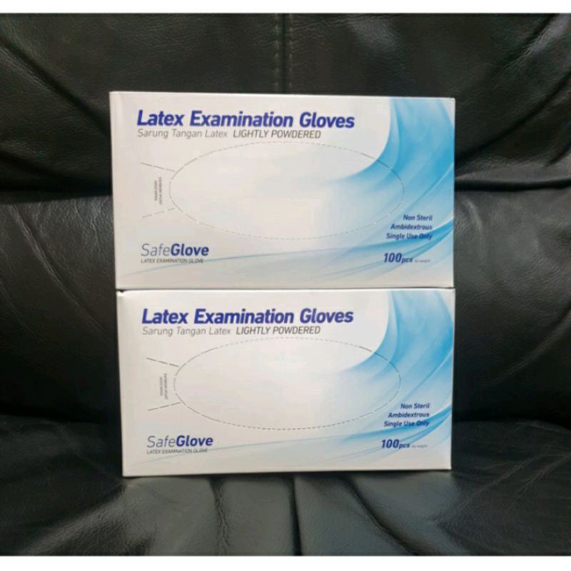 SARUNG TANGAN LATEX EXCAMINATION GLOVE 50 PASANG