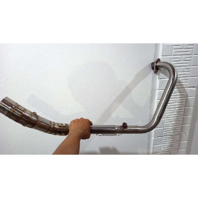 Pipa leher knalpot racing ninja mono 250cc satu silinder knalpot ninja rr mono