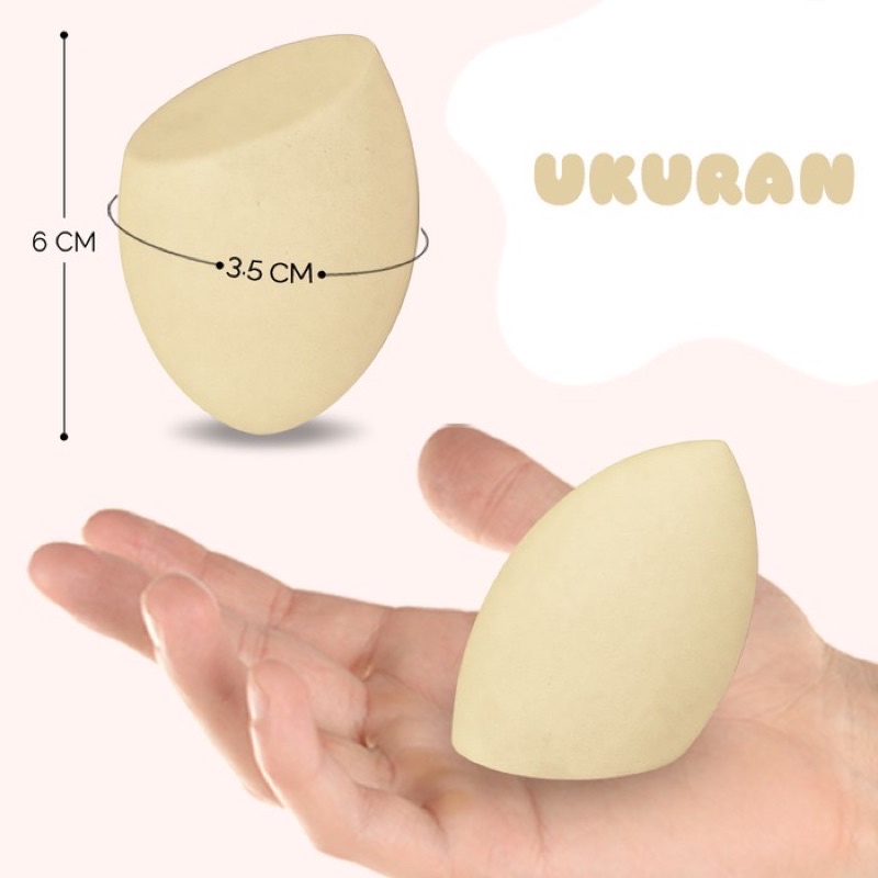 BRASOV Spons Make Up Egg Cut Contouring Blending Sponge Foundation Beauty Blender