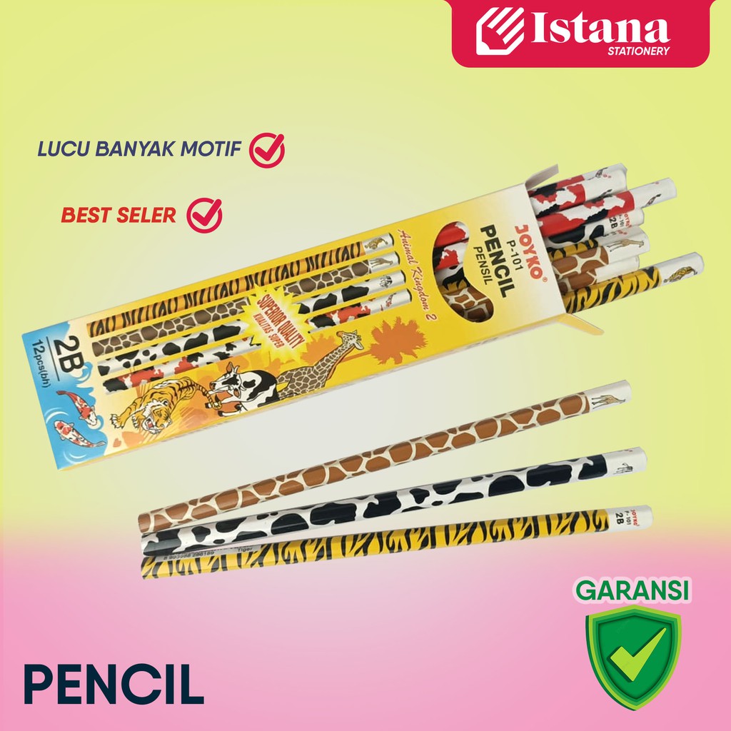 

[TERMURAH] PENSIL 2B JOYKO P-101 2B ANIMAL