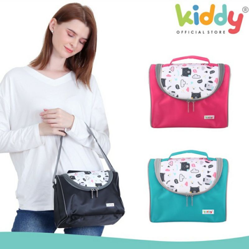 Kiddy Cooler Bag Asi + Ice Gel 200 gram 24x20x16cm / Tas Penyimpan ASI / Baby Coller Bag Bayi 5035