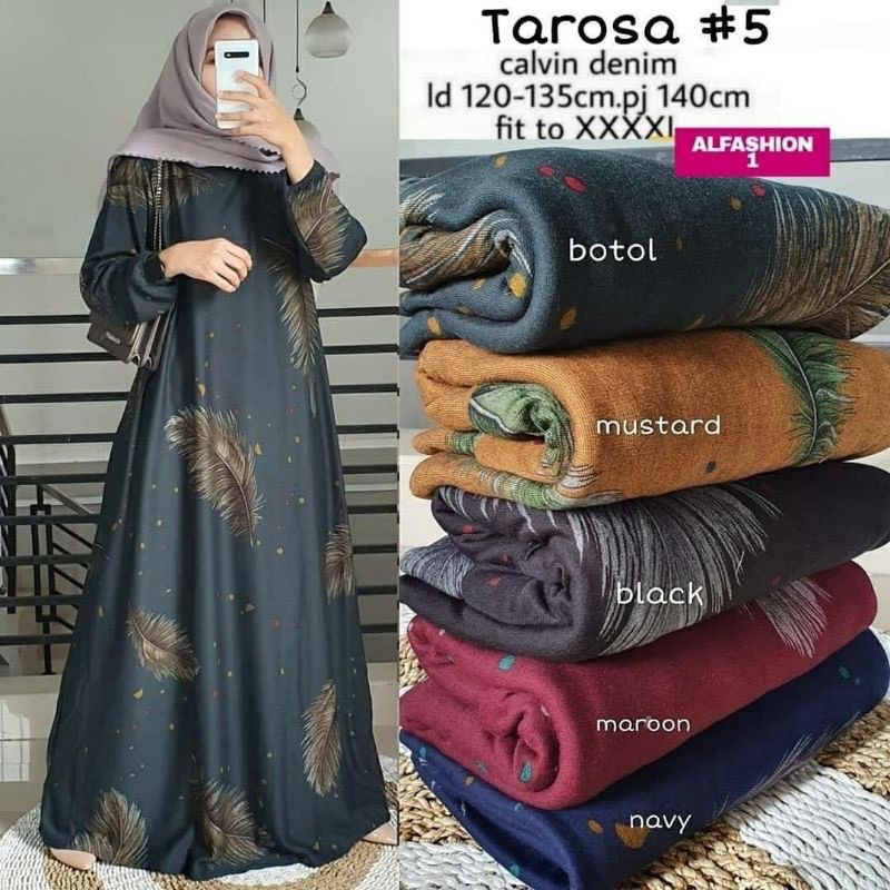 Ld 120-130cm | MAXY DRESS GAMIS BAJU GAMIS JUMBO TAROSA #5