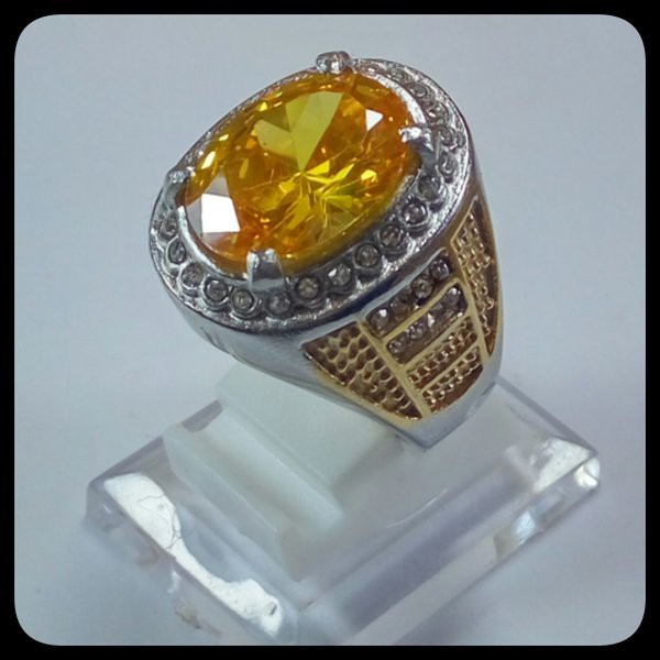CINCIN PERMATA CITRINE CUTTING MEWAH &amp; ELEGAN BIG SIZE