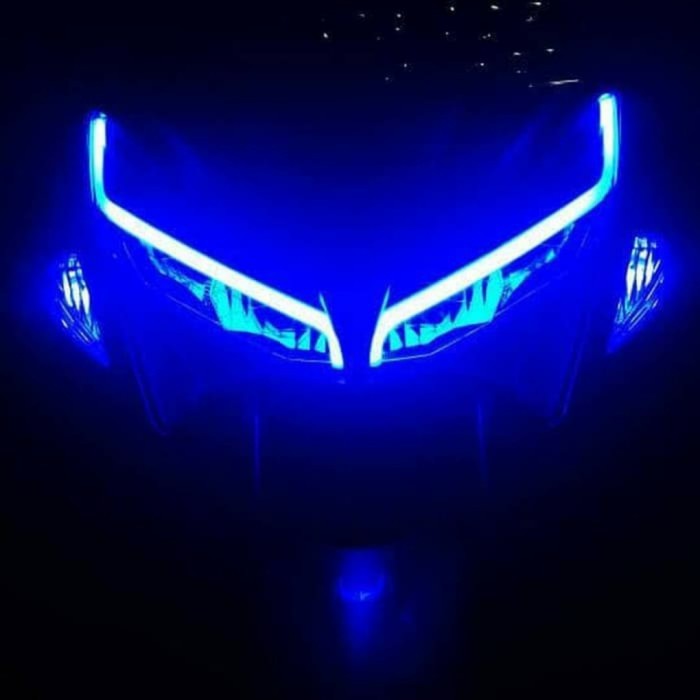 lampu alis DRL neon AES satu warna AEROX NMAX XMAX ADV PCX UNIVERSAL